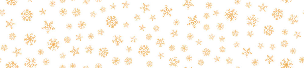 Winter seamless pattern with snowflakes