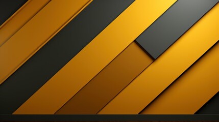 Abstract Geometric Wall Design Featuring Diagonal Strips of Yellow and Dark Green Colors in a Modern Interior Setting for Contemporary Aesthetics