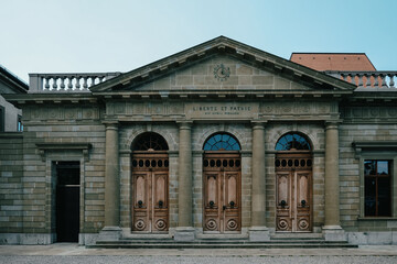 Liberté et Patrie: Historic Facade in Lausanne