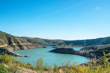 The scenic view of Naras Dam near Manavgat which is known for hiking, trekking and camping in Antalya