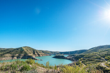 The scenic view of Naras Dam near Manavgat which is known for hiking, trekking and camping in Antalya