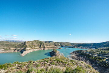 Obraz premium The scenic view of Naras Dam near Manavgat which is known for hiking, trekking and camping in Antalya