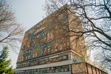 UNAM, Mexico City Mexico; 11 12 2023 UNAM Library Building Autonomous University of Mexico