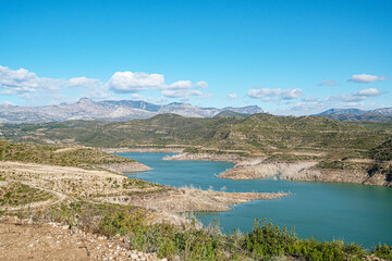 The scenic view of Naras Dam near Manavgat which is known for hiking, trekking and camping in Antalya