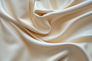 Fototapeta premium Draped Cream Colored Leather Fabric Texture