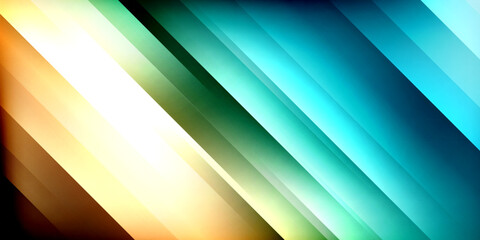 Obraz premium Dynamic shadow lines geometric shapes