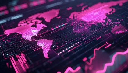 Abstract Infographic Global Consumption Trends Visualization with Circular Graphs and Colorful Gradients Modern Data Visualization Concept for Business Analysis, Market Research, and Economic