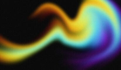 4K Beautiful color gradient background with noise. Abstract pastel holographic blurred grainy gradient banner background texture Colorful digital grain soft noise effect Nostalgia, vintage, retro