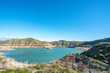 The scenic view of Naras Dam near Manavgat which is known for hiking, trekking and camping in Antalya