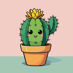 Cute Kawaii Cactus 