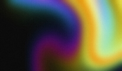 4K Beautiful color gradient background with noise. Abstract pastel holographic blurred grainy gradient banner background texture Colorful digital grain soft noise effect Nostalgia, vintage, retro