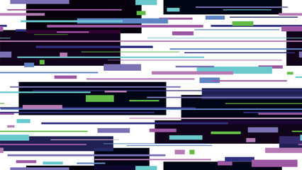 A colorful, pixelated image with a lot of different colors and shapes