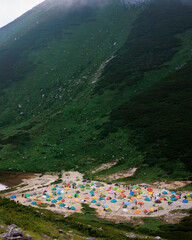 双六小屋周辺の北アルプスの景色