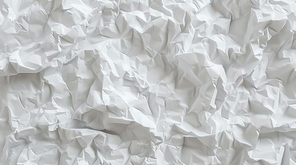 Obraz premium A close-up of crumpled white paper.