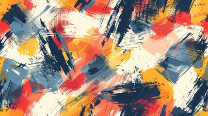 Obraz premium Abstract background with colorful brush strokes.