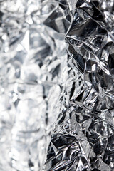 Sharp Jagged Metal Shiny Foil Reflactive Silver Background