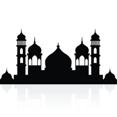 Silhouette of Mosque