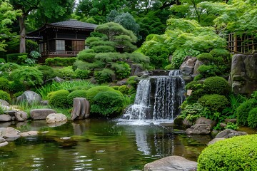 waterfall in the garden