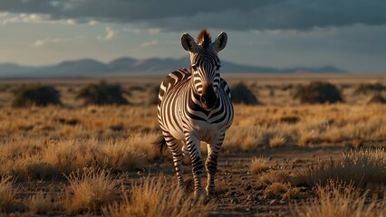 Obraz premium zebra in the savannah