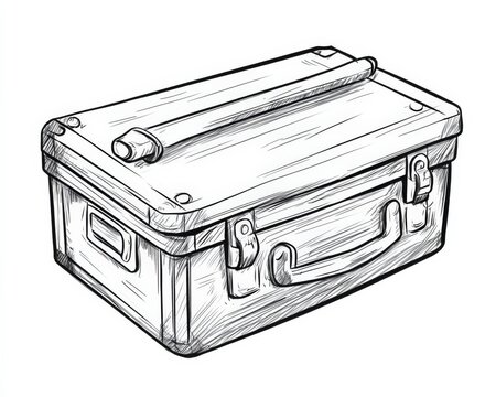 recommend clip art: Tool Box Cartoon. Engineer's Cartoon Toolbox with Construction Tools