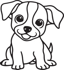 Cute Puppy Vector 