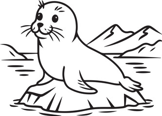 A cute Seal vector