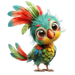 Obraz premium Quetzal cartoon photo with transparent background