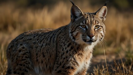 close up photo of a bob cat