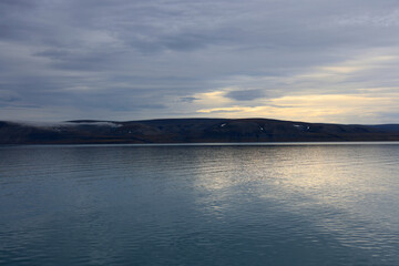The landscape of Bamsebu in Svalbard