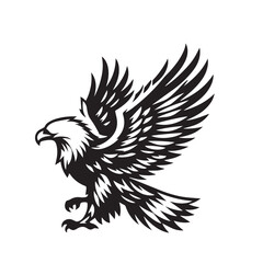 Obraz premium Eagle silhouette vector. Eagle logo, icon vector design. Bird silhouette. 