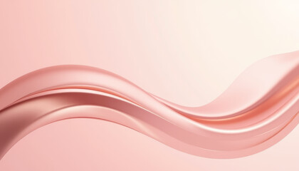 Elegant background featuring smooth flowing waves of rose gold and blush, creating a serene and modern aesthetic
