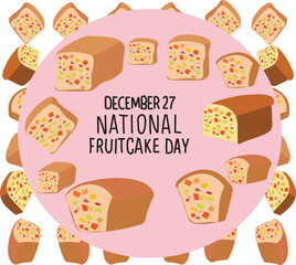 nnational fruitcake day is celebrated every year on 27 december	
