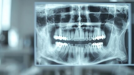 AI-driven software analyzing dental X-rays for personalized cosmetic treatment plans
