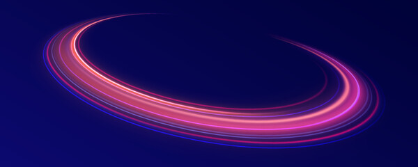 Neon color glowing lines background, Glowing wave swirl, impulse cable lines. High-speed light trails effect. Futuristic dynamic motion technology. Png, neon, line, blur, beam, ray, abstract, energy, 