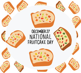 nnational fruitcake day is celebrated every year on 27 december	
