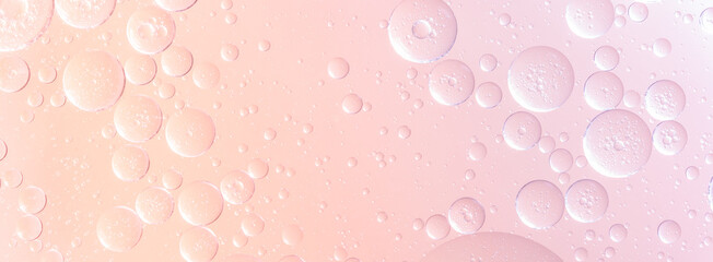 Abstract Pink water bubbles background