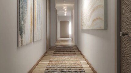 Obraz premium Elegant and Minimalist Hallway Design