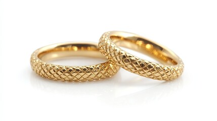 Exquisite Gold Rings with Intricate Design