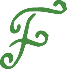 Alphabet art color signs letters design