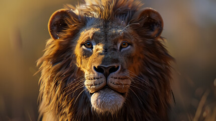 Fototapeta premium portrait of a lion.