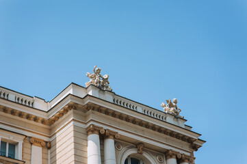 Odessa, Ukraine. Building, architecture of the opera and ballet theater.