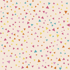 Patron de triangulos coloridos sobre fondo pastel