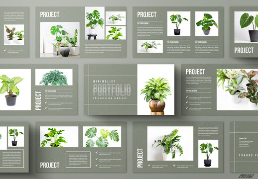 Portfolio Presentation Layout Template