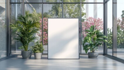 Blank Canvas in a Modern Greenhouse