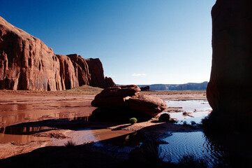 Monument Valley scenery after the rain