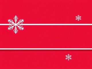 Festive red background with white snowflakes for winter celebration decorations and holiday designs