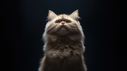 Fototapeta premium Elegant Persian Cat with Soft Long Fur
