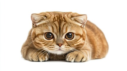 Obraz premium Close-Up of Adorable Scottish Fold Cat