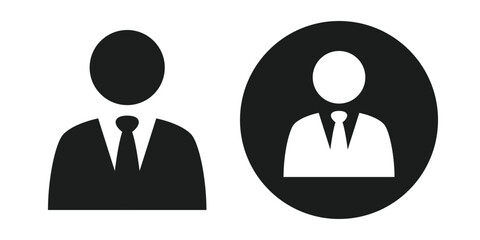 Icons representing businessmen, users, CEOs, profiles, owners, etc.