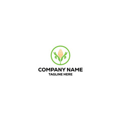  vector logo design for agriculture in the field of corn seeds and farming